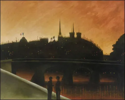 Qui est le peintre de "L'Île de la Cité à Paris" ?