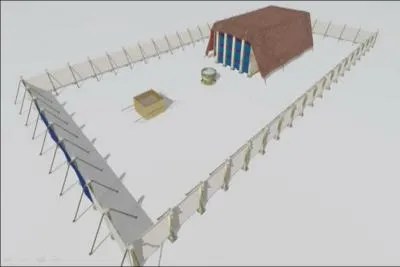 Dans quelle partie du sanctuaire tait sacrifi l'agneau ?