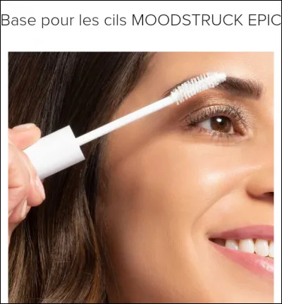 Je veux intensifier mes cils. J'utilise :