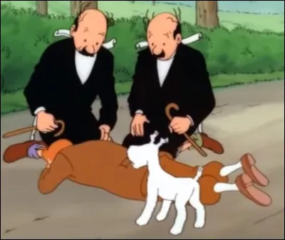 Dupont et Dupond viennent au secours de Tintin. De quelle couleur est leur voiture ?