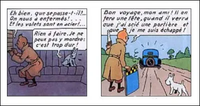 Là pour le coup, on peut dire que Tintin nous assied... Les brames en tombent : comment a-t-il fait ?