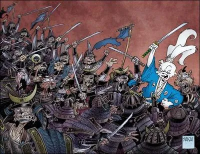 Star de ses propres BD, Usagi Yojimbo a dj fait partie de l'univers de :