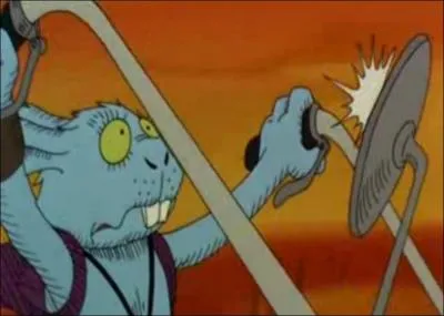 Lapin hronomane, Blue est un personnage du film d'animation :