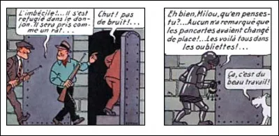 Plus loin dans le m&ecirc;me album, nous sommes dans un ch&acirc;teau-fort qui a connu une disparition : laquelle ?