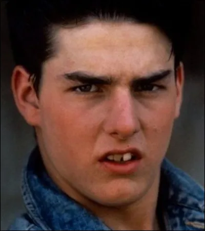 Il n'avait pas encore refait ses dents mais c'est bien lui qui tient le rôle principal dans "Top Gun" et "Mission impossible".