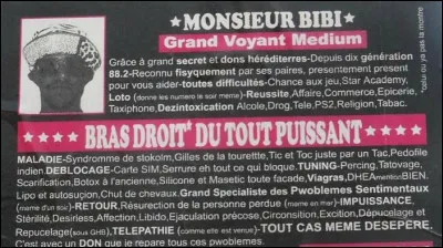 Tenez fermement le pendule, il vous indique la bonne réponse !
