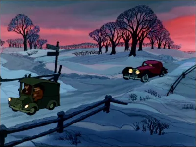 Qui conduit l'automobile située à droite sur l'image ?