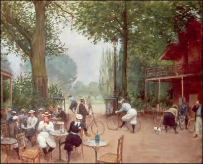 À qui doit-on cette scène extérieure sur la terrasse d'un café parisien ?