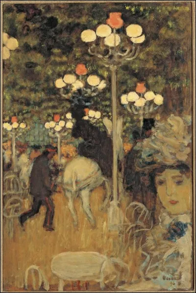 Qui a peint "Le Café dans le bois" ?