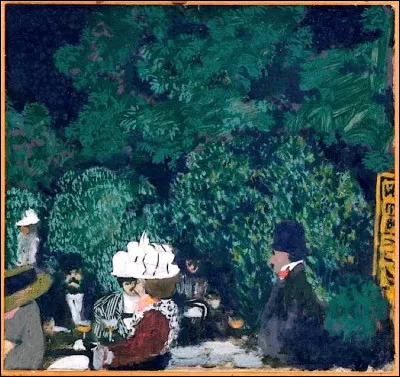 Qui a représenté "Le Café au bois de Boulogne" ?