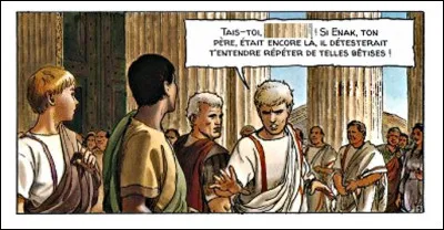 Énak ayant disparu, Alix a la garde de ses fils, Titus et [nom ?] lequel porte le nom d'un monarque de l'antique égypte.