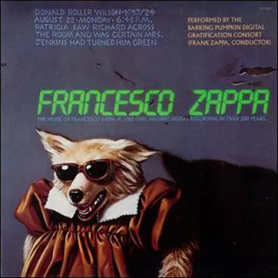 Que comporte l'album "Francesco Zappa" publié en 1984 ?