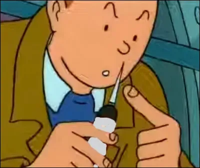 Quelle est la couleur du canif de Tintin ?