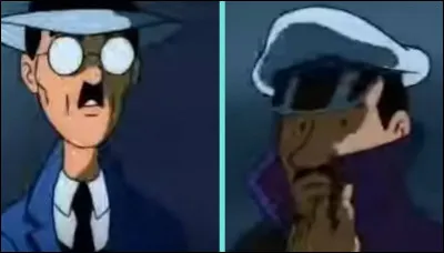 Ces 2 hommes s'échangent un morceau de papier d'une boîte de conserve. Quel animal se trouve sur cette boîte  ?