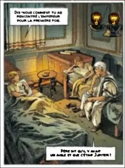 Dans ce décor gallo-romain d'une chambre d'enfants, un objet en particulier attire votre attention : lequel ?