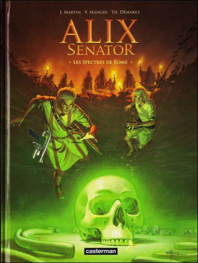 "Les Spectres de Rome" replonge Alix dans une lutte contre les fanatiques de la déesse Cybelle. Mais qu'aperçoit-on d'incongru, sur cette couverture ?