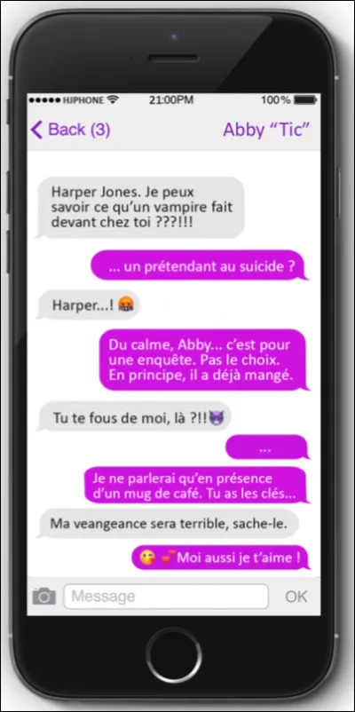 Tu envoies un message à ton ami(e) et il/elle te répond deux jours après. Comment réagis-tu ?