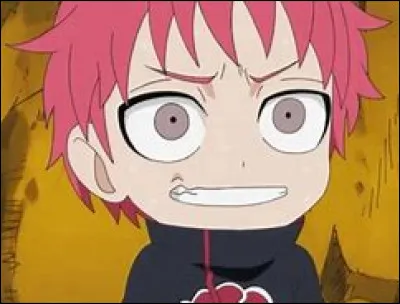 Akasuna no Sasori (Sasori du Sable rouge) ou Sasori est le petit-fils de Chiyo. Il a été membre de l'Akatsuki. Son dernier combat était face à Sakura et sa grand-mère.
Que signifie "Sasori" ?