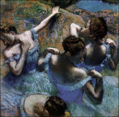 Quel peintre est l'auteur du tableau "Danseuses en bleu" ?