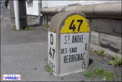 Où se trouve cette borne kilométrique ?
