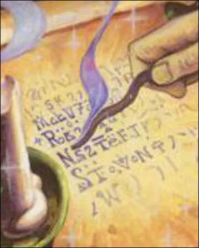 Quel sortilège permet de faire apparaître l'encre invisible ?