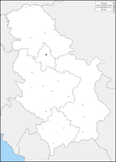 Laquelle de ces villes ne se trouve pas en Serbie ?