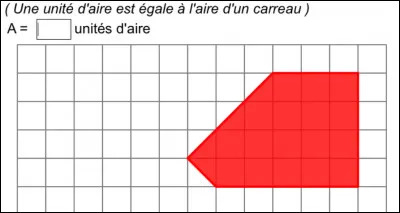 Quelle est l'aire de la figure rouge ?