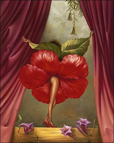 Qui est le peintre de ''Hibiscus danseur" ?