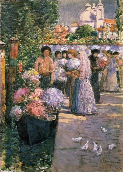 Qui est l'artiste du "Marché aux fleurs" ?