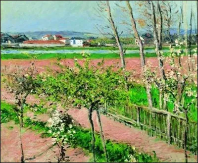 Qui a peint "Les Arbres en fleurs au Petit Gennevilliers" ?