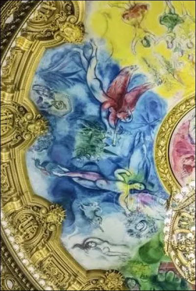 Quel artiste a peint le plafond de l'Op&eacute;ra Garnier &agrave; Paris en 1964 ?