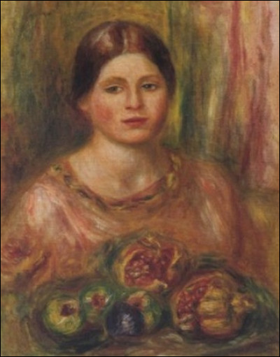 Qui a peint "Portrait de Gabrielle aux grenades" ?