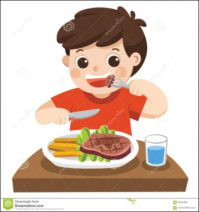 En cas d'étouffement, tu dois taper un enfant dans le dos :