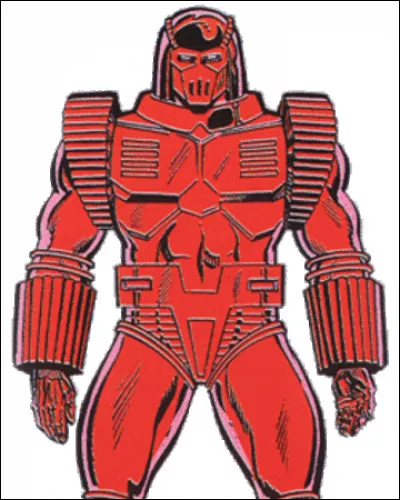 Elle est le produit d'expériences remontant aux années soixante, elle est armée de lasers et de générateurs de force, pas moins de 7 hommes ont revêtu cette armure. Qui est-elle ?