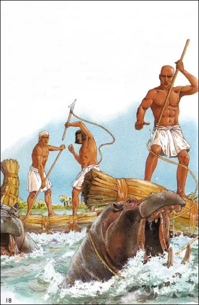 Qui est le pharaon perdant la vie lors d'une chasse à l'hippopotame ?