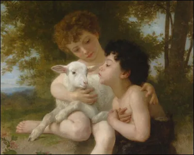 Qui a représenté "Les Enfants à l'agneau" ?