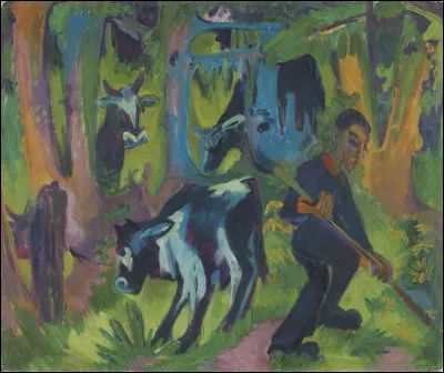 On y voit une vache bleue, de qui est ce tableau ?