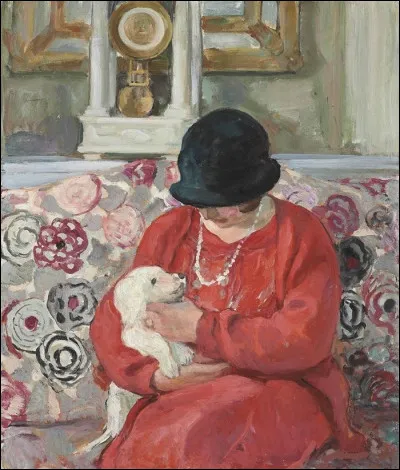 Qui a fait le portrait de cette femme et son chien" ?