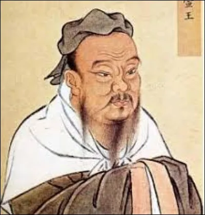 C'est en 551 avant J.-C. que naquit en Chine le philosophe Confucius :