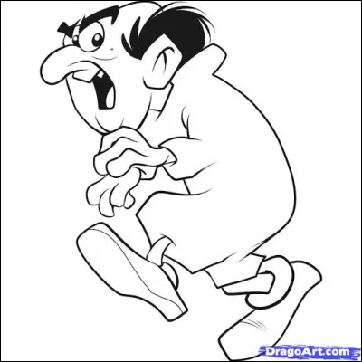 Il faut encore colorier Gargamel !