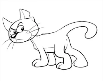 Et aussi son vilain chat !