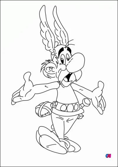 Voici Astérix, de quelle couleur va être son pull ?