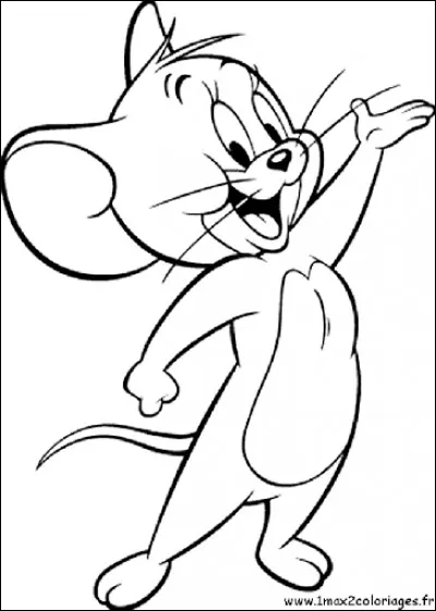 Quelle gouache va servir à colorier Jerry ?