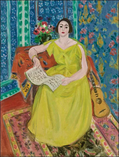 Qui a peint "Femme en jaune" ?