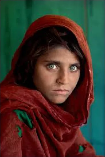 À qui doit-on la photographie intitulée "L'afghane aux yeux verts" ?
