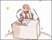 Qui habite sur le quatrime astrode visit par le Petit Prince ?