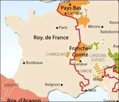 Enclave en France depuis 1327, le comté de Charolles a appartenu aux comtes de Bourgogne, puis aux Hasbourg et enfin au roi d'Espagne. De quelle façon sera-t-il rattaché à la couronne de France ?