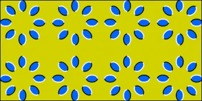&Ccedil;a bouge ?Oui, et pourtant ce n'est pas un GIF !Mais si vous vous placez juste en face de l'image et que vous ne bougez ni votre t&ecirc;te ni vos yeux, l'illusion s'arr&ecirc;te.Puisqu'il faut bien vous d&eacute;partager les uns des autres, la question portera sur les fleurs bleues et violac&eacute;es.Quelle fleur est une ancolie des Alpes ?