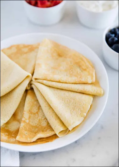 Les crêpes traditionnelle sont faites à base de...