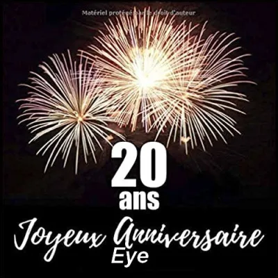 Tu te souviendras de cet anniversaire, plus tard en écoutant les paroles de ce grand chanteur "Hier encore j'avais 20 ans, je caressais le temps et jouait de la vie, comme on joue de l'amour et je vivais la nuit..."